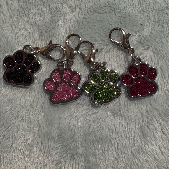 Jewelry - Colorful Paw Print Charm (1)